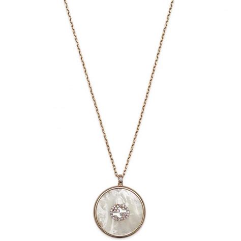 gucci interlocking g necklace with pearl|gucci interlocking g necklace gold.